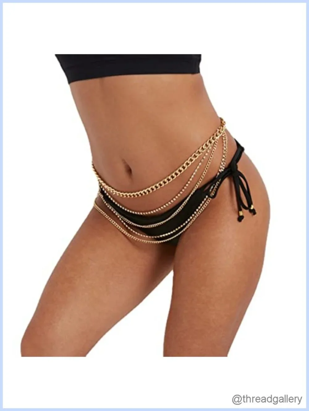 Punk Hip Hop Pants Chain Belt Keychain for Men Women Jeans Cargo